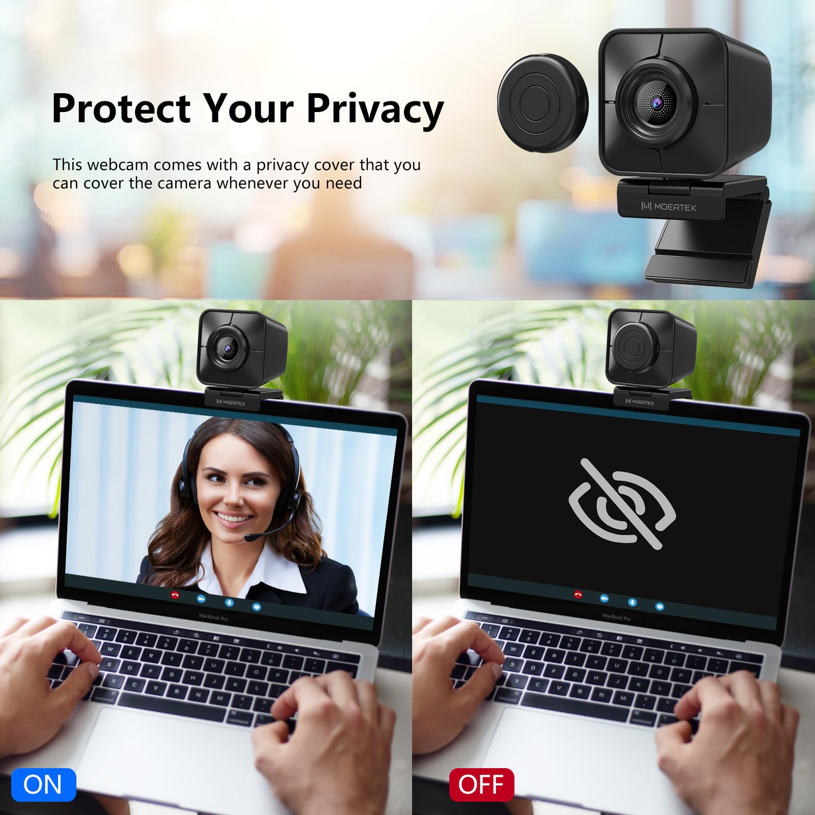 Cámara web UHD 4K PDAF Streamin con control remoto