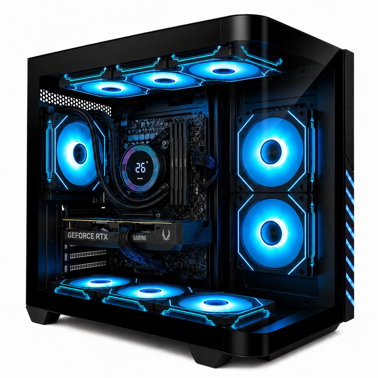 Amazon.com: Gaming PC Desktop Computer Liquid Cooled i7-12700KF up