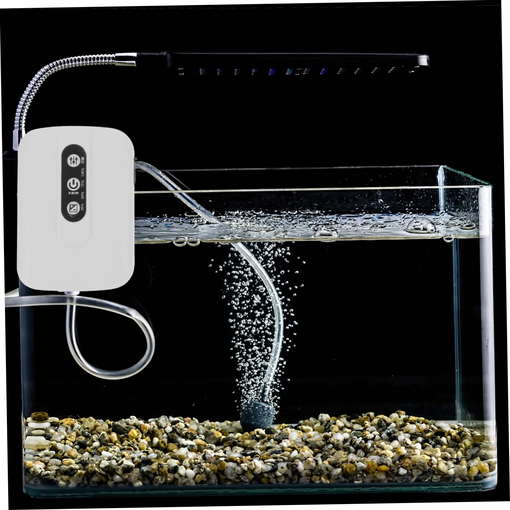 COLLBATH Bomba de oxigeno para pecera dispensador Calentador Agua - Pecera aireador para peceras Tanque de Peces burbujeador de Acuario burbujeador de el plastico