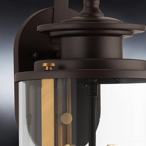 Miniatura 5 de Urban Ambiance Lámpara de pared rústica de lujo para exteriores, tamaño mediano 19.25 pulgadas de alto x 8 pulgadas de ancho, con elementos de