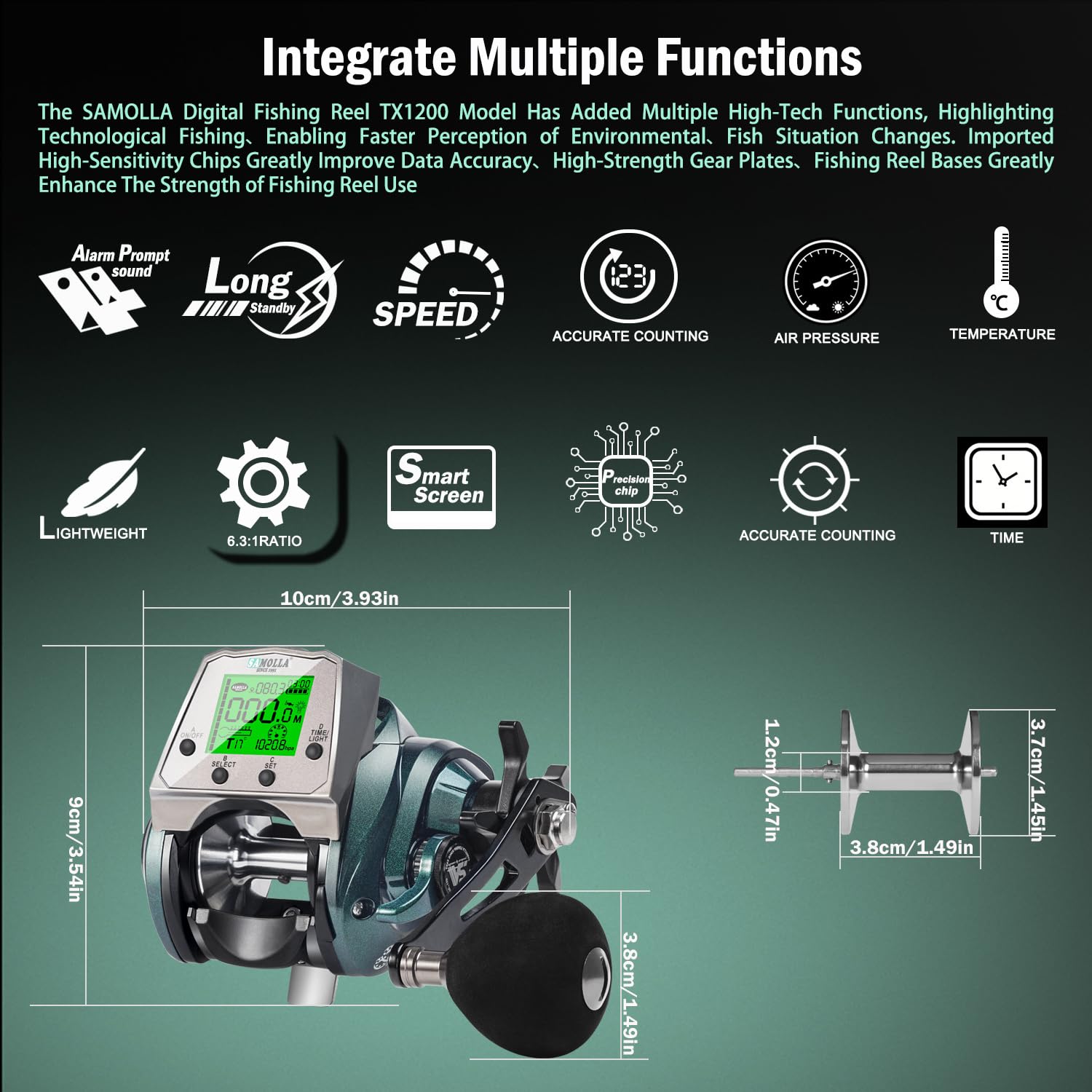 digital chip fishing reel Sougayilang Baitcasting with Anti-Backlash Control and the Shimano SLX DC 150 Baitcaster series is no exception SAMOLLA Electronic Bait Casting Fishing