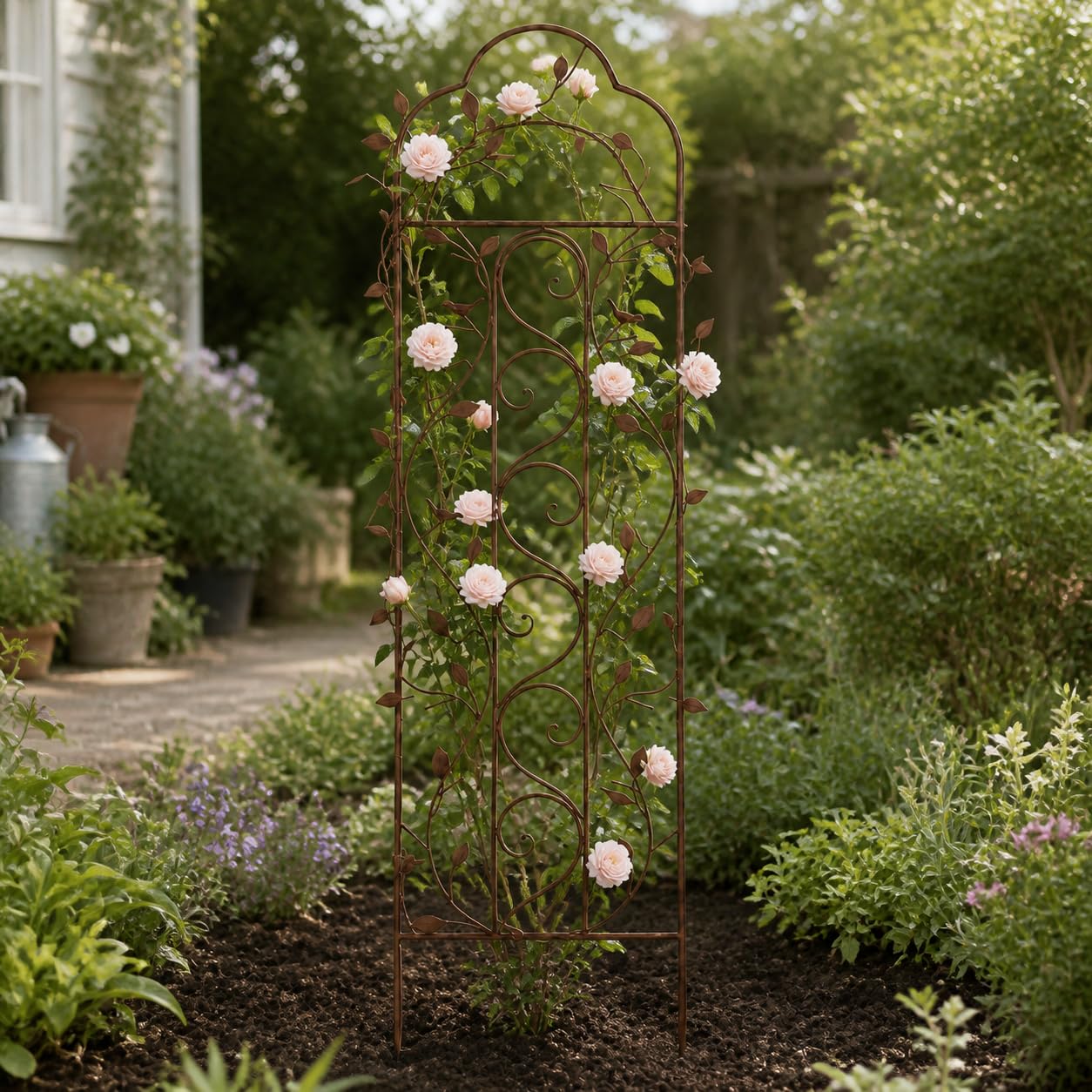Treillis Jardin Métal Motif Oiseau