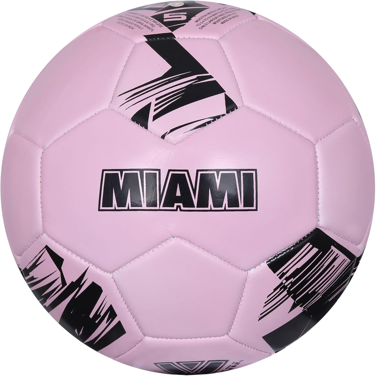 Vizari Balón de fútbol para jóvenes y adultos, pelota de tela de 2 capas para mayor durabilidad y comodidad, pelota elevada sintética brillante con