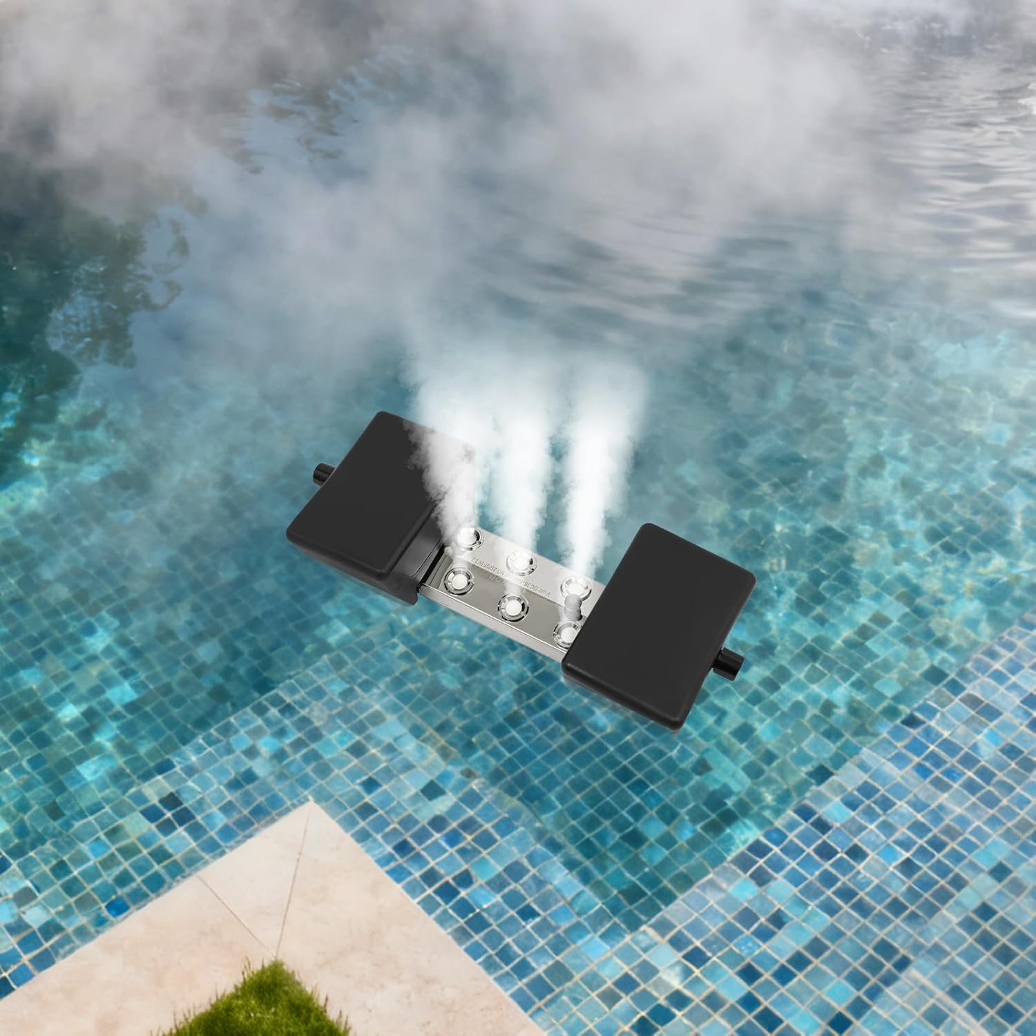 Ultrasonic Fogger 6 Head Ultrasonic Mist Maker, 150W High Mist Output for Pond Garden Yard, IP67 Waterproof, Stainless Steel Fog Machine for Pond Garden Rockery Greenhouse