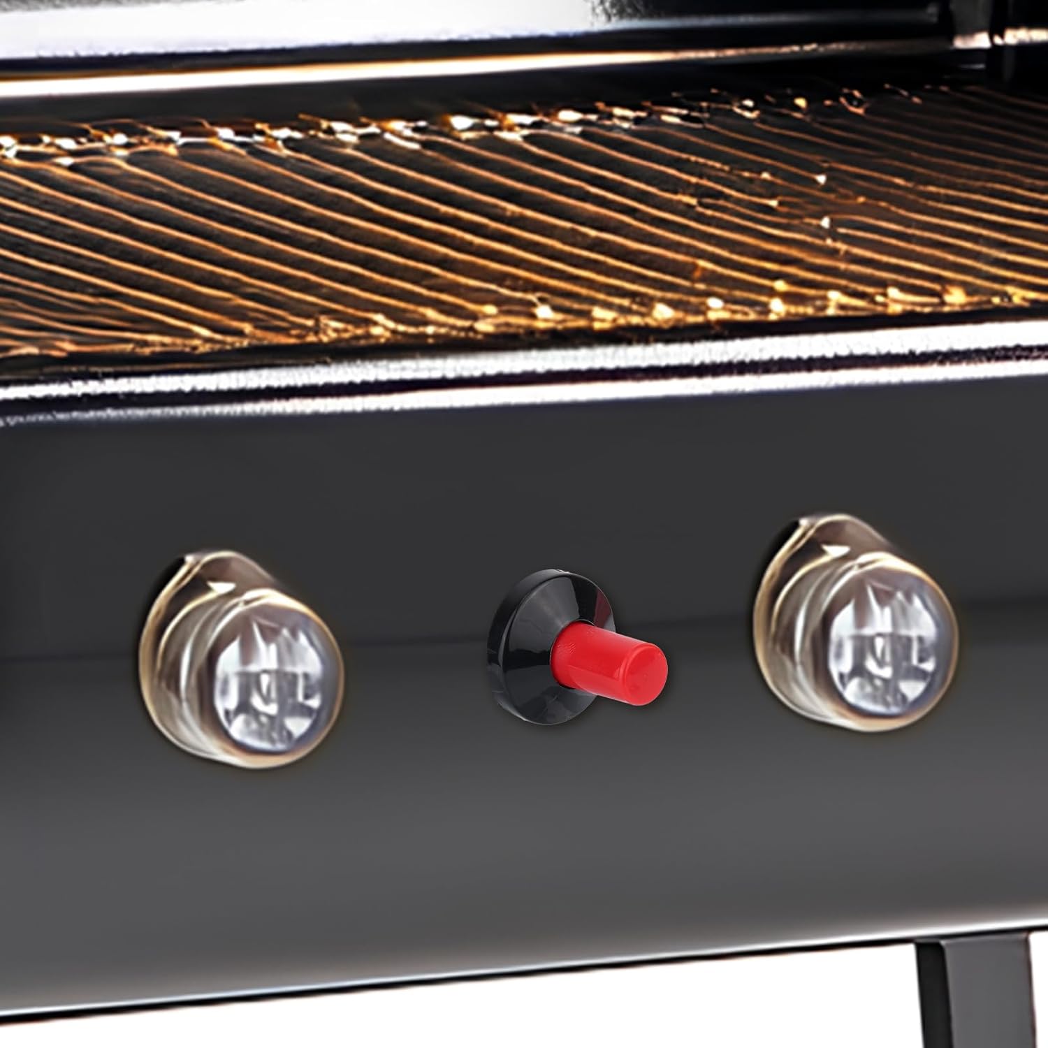 2pcs Piezo Spark Igniter, Two Fire Outlets Plastic BBQ Grill Push Button Ignitor, Ceramic Piezoelectric Ignition Replacement Barbecue Glow Plug Heat Resistant for Ovens Kitchen Water Gas Fireplaces