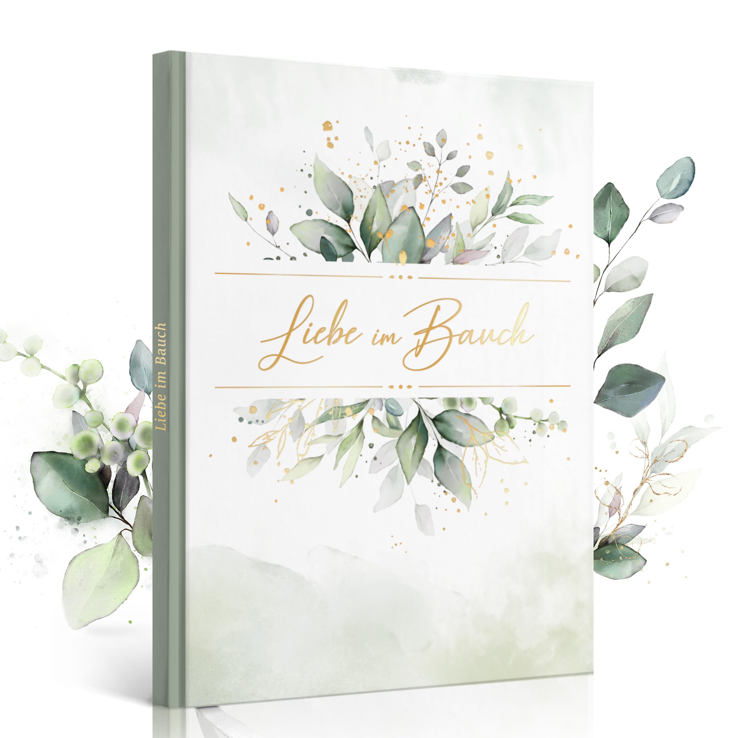 Schwangerschaftstagebuch - Mein Erstes Jahr Babyalbum - Das Babytagebuch & Erinnerungsbuch für Mädchen & Jungen - Geschenkidee für werdende Mütter