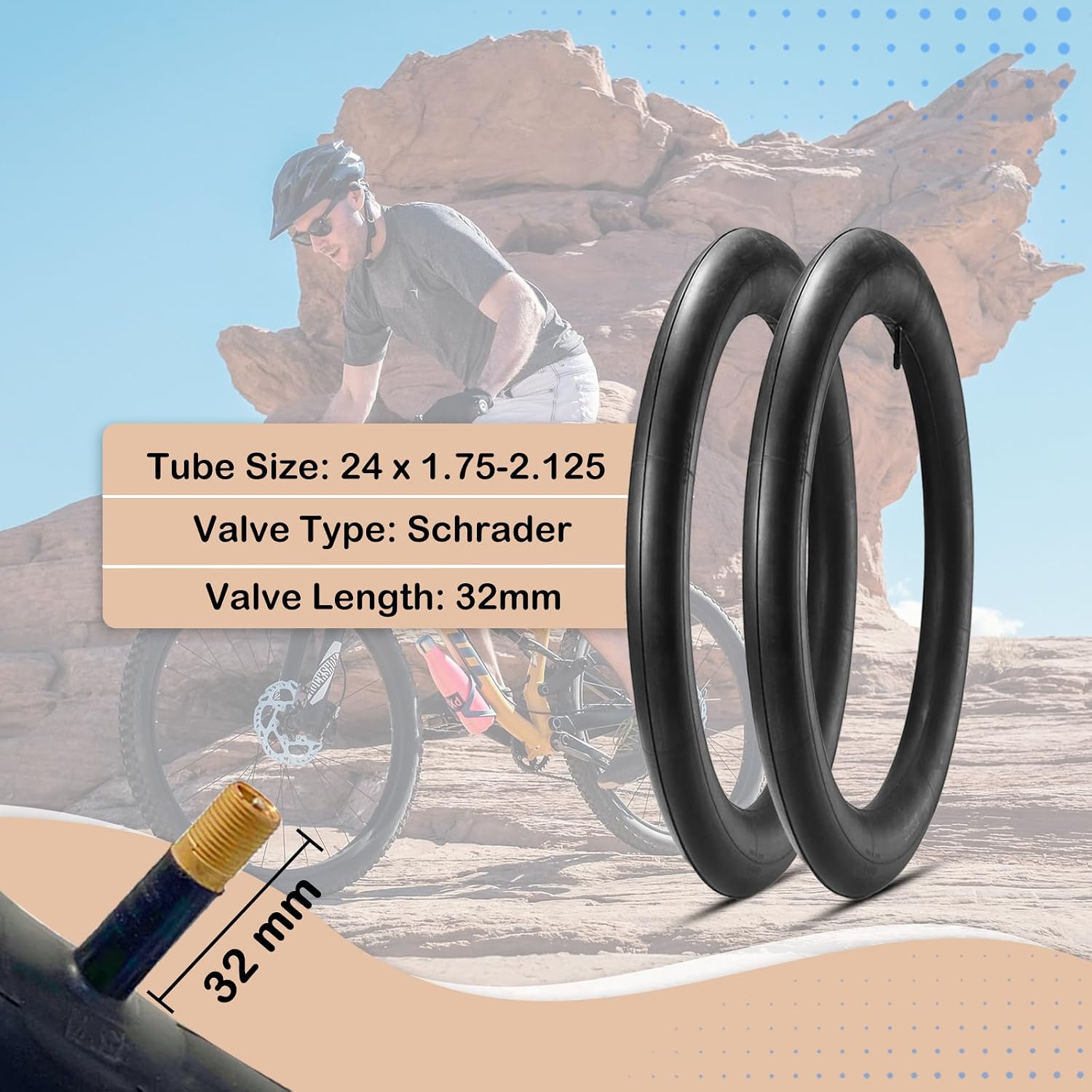 MOHEGIA MTB Tires - 20-27.5 Inch Folding Steel Bead All-Terrain High-Performance Durable for Off-Road & Trail