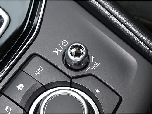 Miniatura 2 de Compatible con botón de control de volumen, cubierta de panel de fibra de carbono, accesorio interior para Mazda CX-5 2017 2018 2019 2020 2021 2022