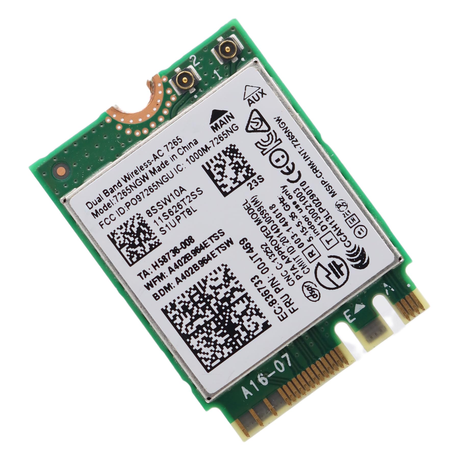Deal4GO 7265AC 7265NGW 802.11ac 867Mbps 00JT469 M.2 Wireless WiFi Card Replacement for Lenovo ThinkPad E450 E550 E555 L450 T450s T550 W550 X250 X1