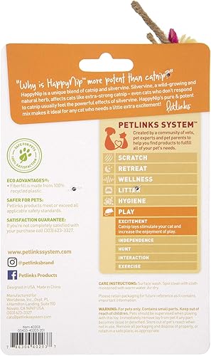 Miniatura 2 de Petlinks HappyNip - Juguetes para gatos con excitante Silvervine y Catnip