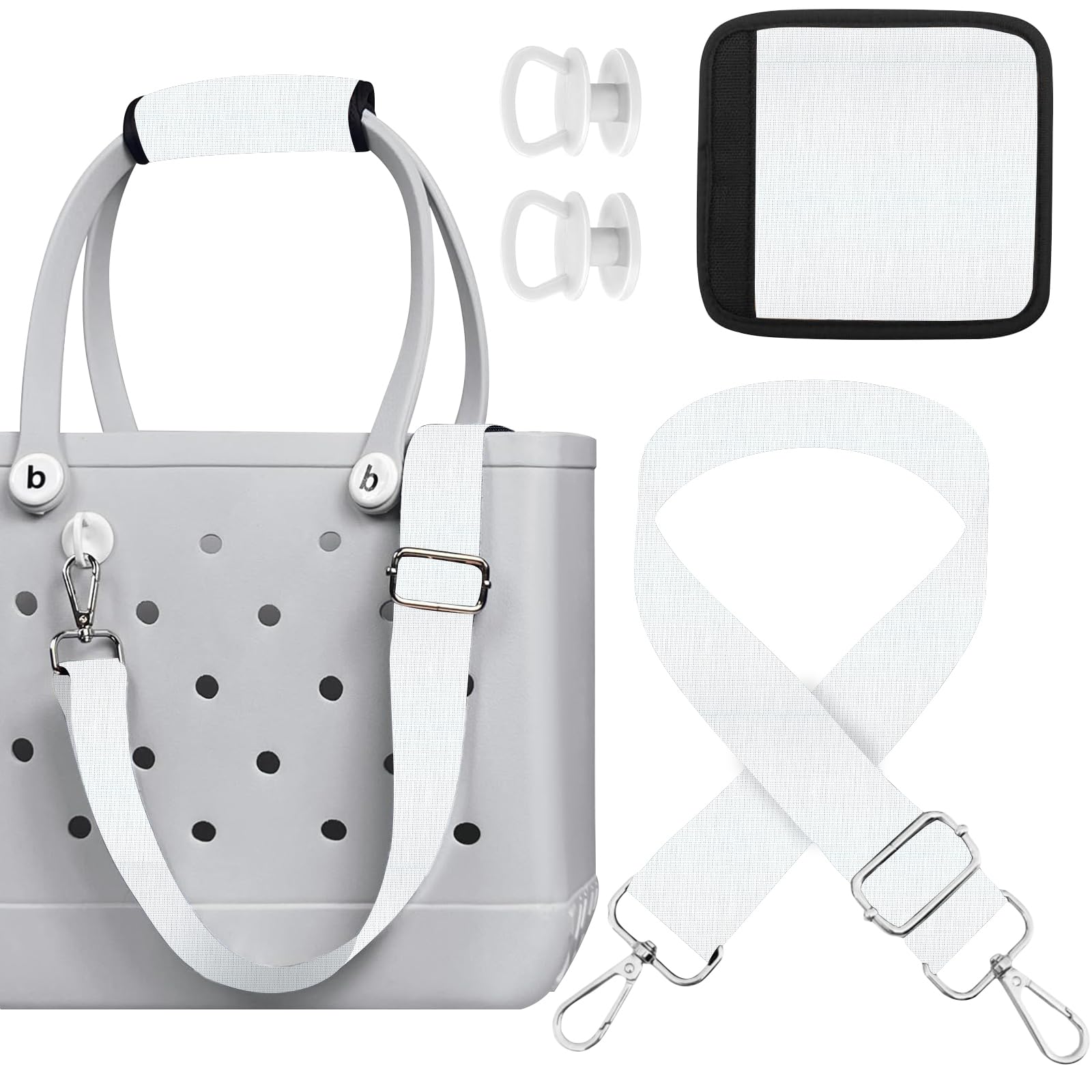 ZYTONGMAO Strap Wrap for Bogg Bag, Adjustable Crossbody Shoulder Strap Replacement for Beach Tote Bog 3-in-1