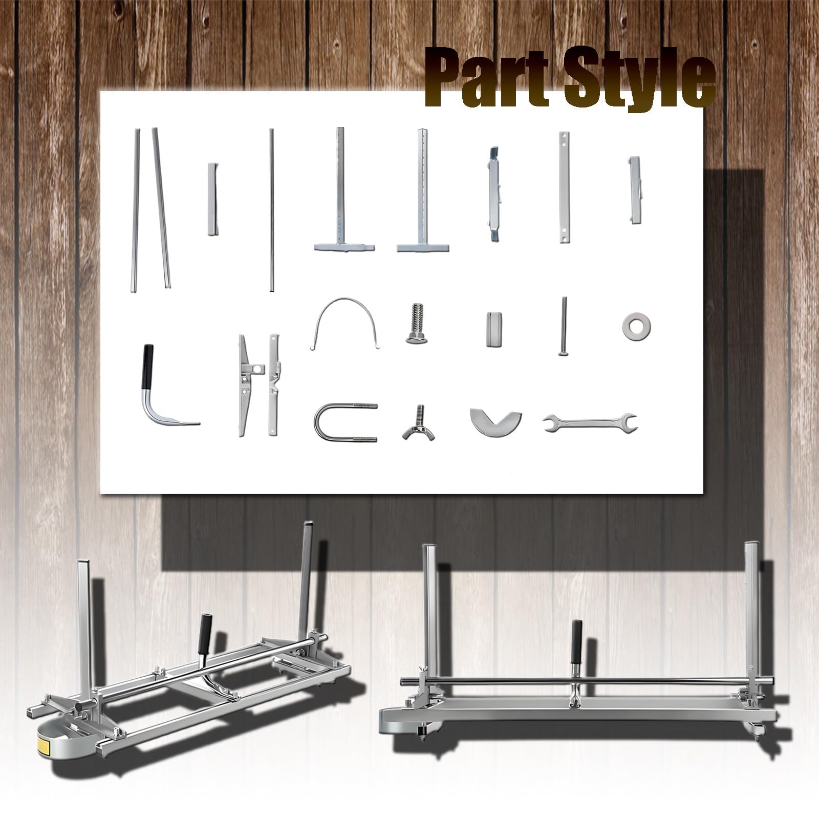 Fresatrice Per Motosega 24 Pollici,Utensile Segare, Telaio Pannelli Motosega,Progettata Per Costruttori E Carpentieri, Taglio Preciso,Apertura Efficiente Del Pannello,Portatile E Flessibile