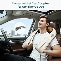 Vista 8 de Nekteck - Masajeador de cuello para alivio del dolor de tejido profundo, masajeador Shiatsu de espalda con calefacción elegible para FSA, almohada