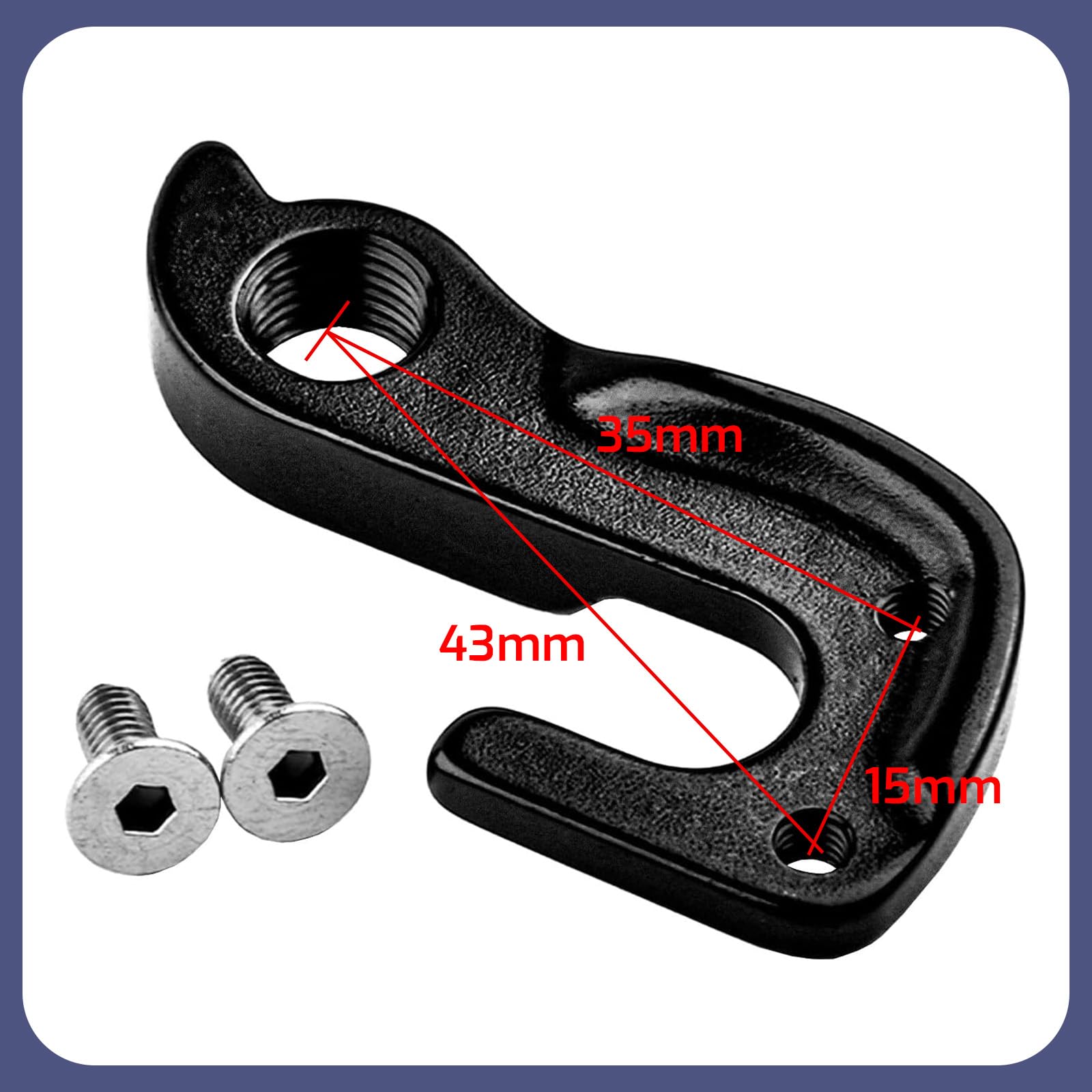 Forcellino Cambio MTB in Lega di Alluminio per Cube Aim SL #10148, Gancio Posteriore Deragliatore per Mountain Bike, Ricambio Originale