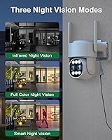 Vista 3 de 4K Security Camera System Wireless, Dual Lens 4MP+4MP 10X Zoom 2.4G/5G PTZ Cameras for Outdoor Home Security, Auto Tracking, 10” Monitor NVR