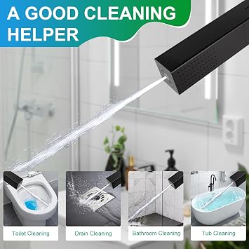 Matte Black Shower Wand Solid Brass Handheld Dual Function with Spray Gun