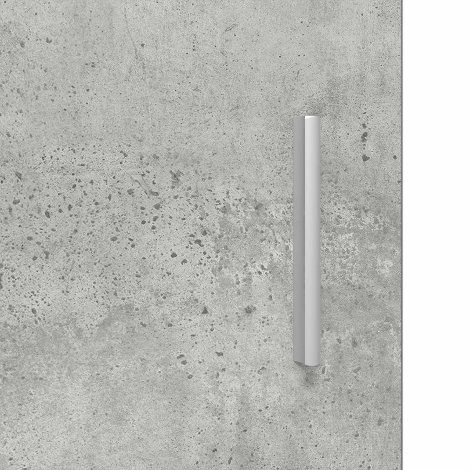 Szafka pod telewizor, betonowa, szara, wykonana z materiału drewnopochodnego, 102 x 33 x 47 cm, z 3 drzwiami, szafka pod telewizor, szafka pod telewizor, do przechowywania, do salonu, kina