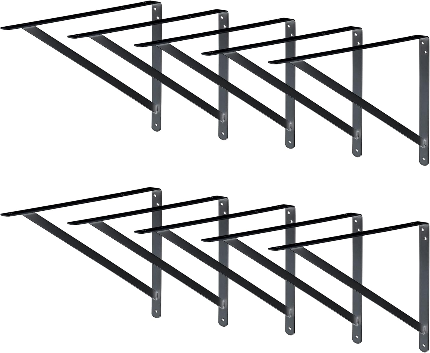 Flash Deals - 40% OFF Decko Products 49152-10 Heavy-Duty Shelf Bracket, 19.25-Inch X 12.50-Inch, Black, 10-Pack Weekly Top Sale Decko Products 49152-10 Heavy-Duty Shelf Bracket, 19.25-Inch X 12.50-Inch, Black, 10-Pack