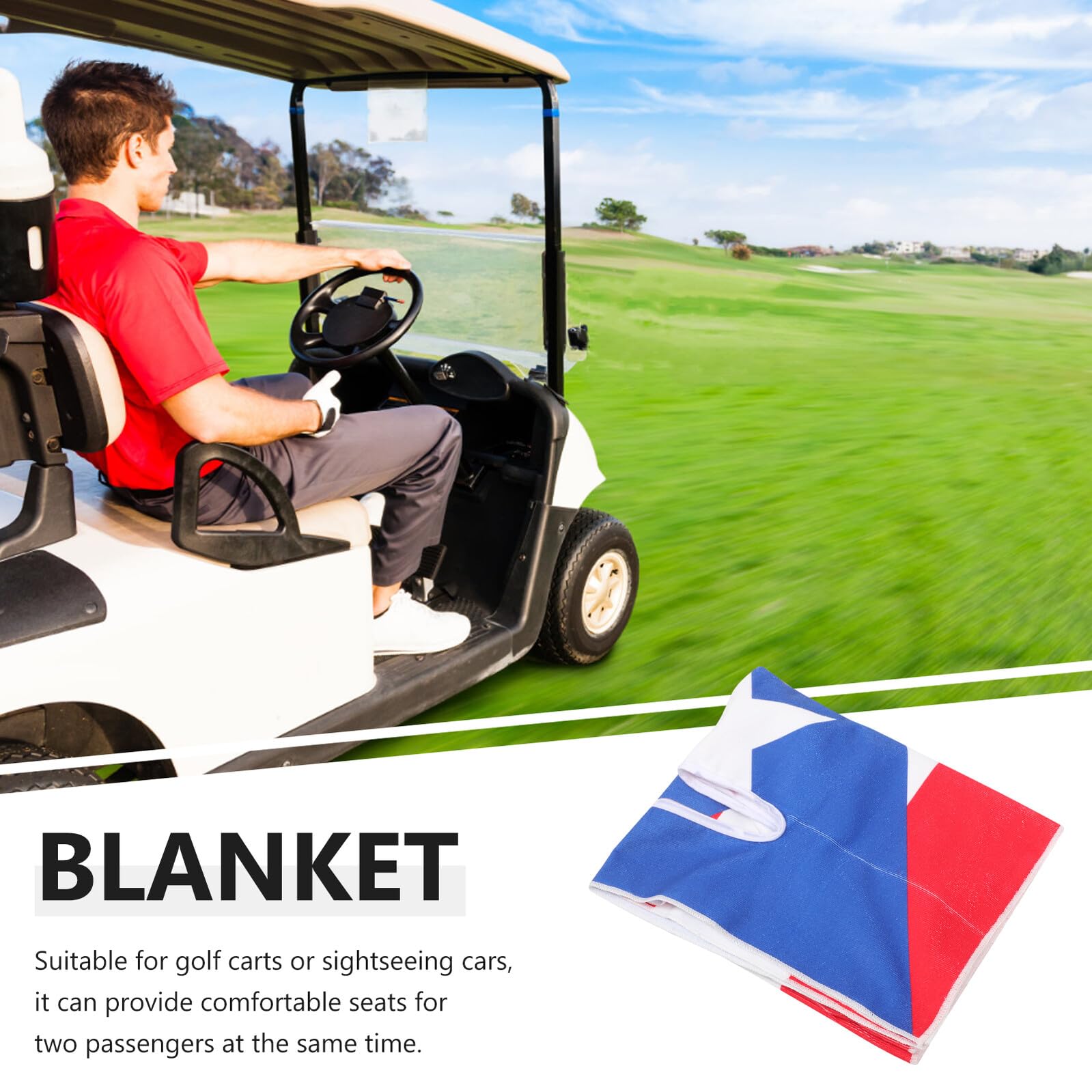 LIFKOME Golf Cart Sitzauflage mit Weichem Polster und Nationalflaggen design Passend für Golf Sightseeing carts Strapazierfähiger Bequemer Sitzbezug für Stilvollen Komfort