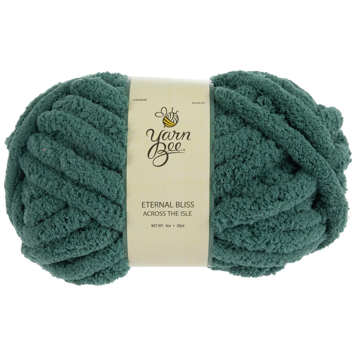 (Across The ISLE) Jumbo Yarn for Crocheting & Knitting – Soft Yarn Skein – 28 Yards of 100% Polyester Yarn for Crocheting Blankets, Hats, & More – DIY Handcrafting Accessories