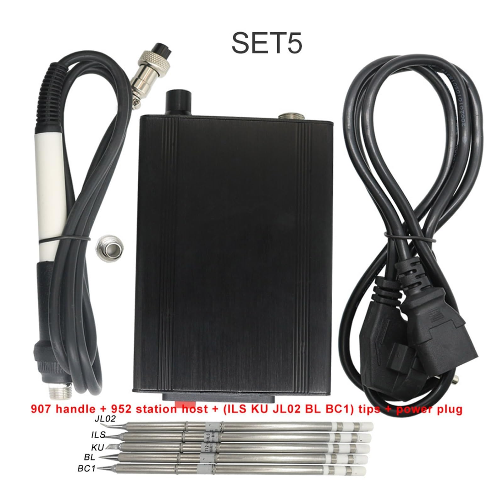 Stacja lutownicza, Stacja lutownicza T12-952, zestaw lutownicy STC Digital OLED T12(Set 5)