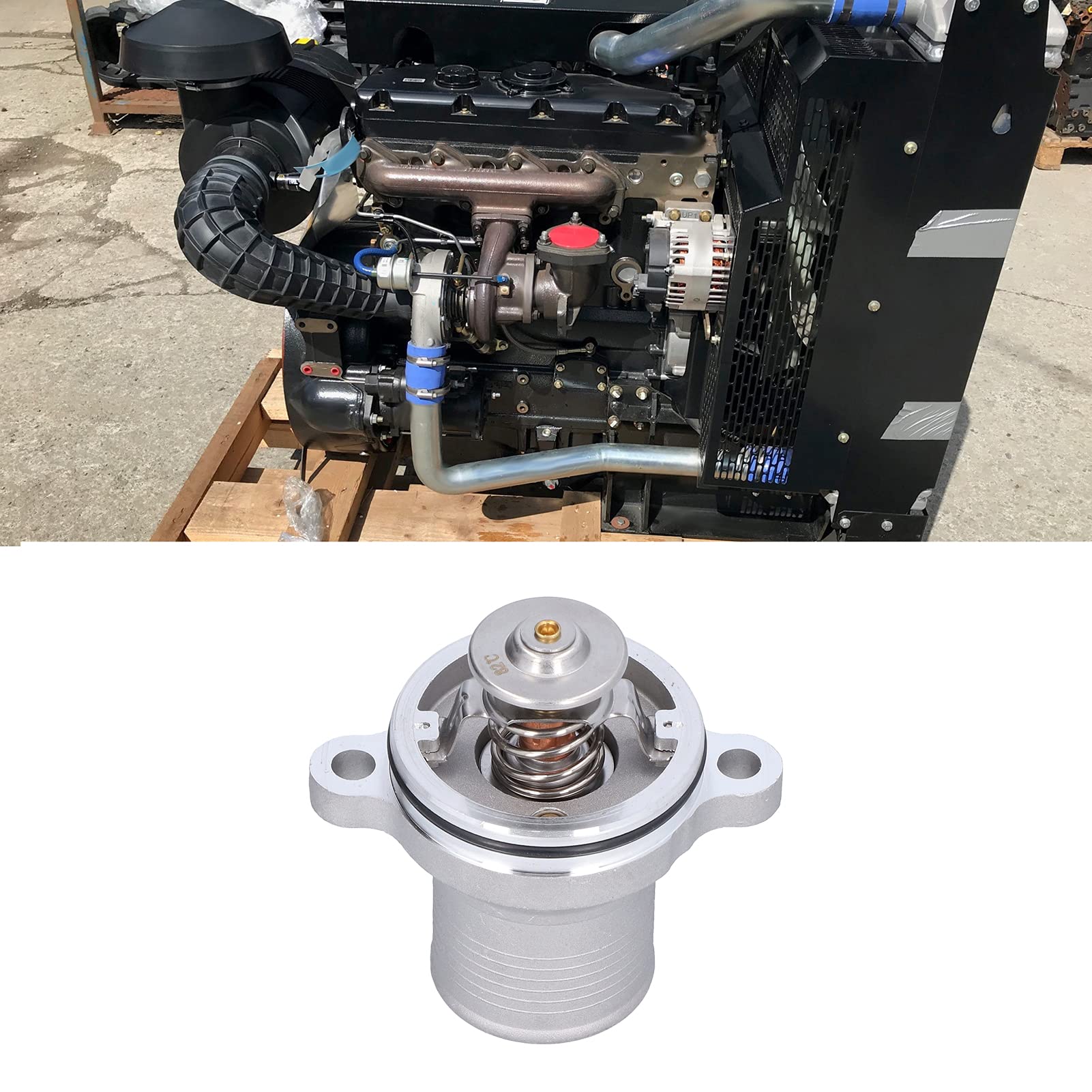 Conjunto de termostato 4133L507 Reemplazo para motor Perkins