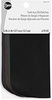 Vista 1 de Dritz Sarga, 5 x 5 pulgadas, 4 unidades, parches para planchar surtidos, colores oscuros
