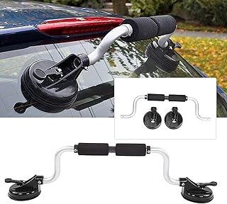 Kayak Load Assist, Canoe Trolley Kayak Roof Rack Aluminium Alloy Car Roof Loader with Suction Cup