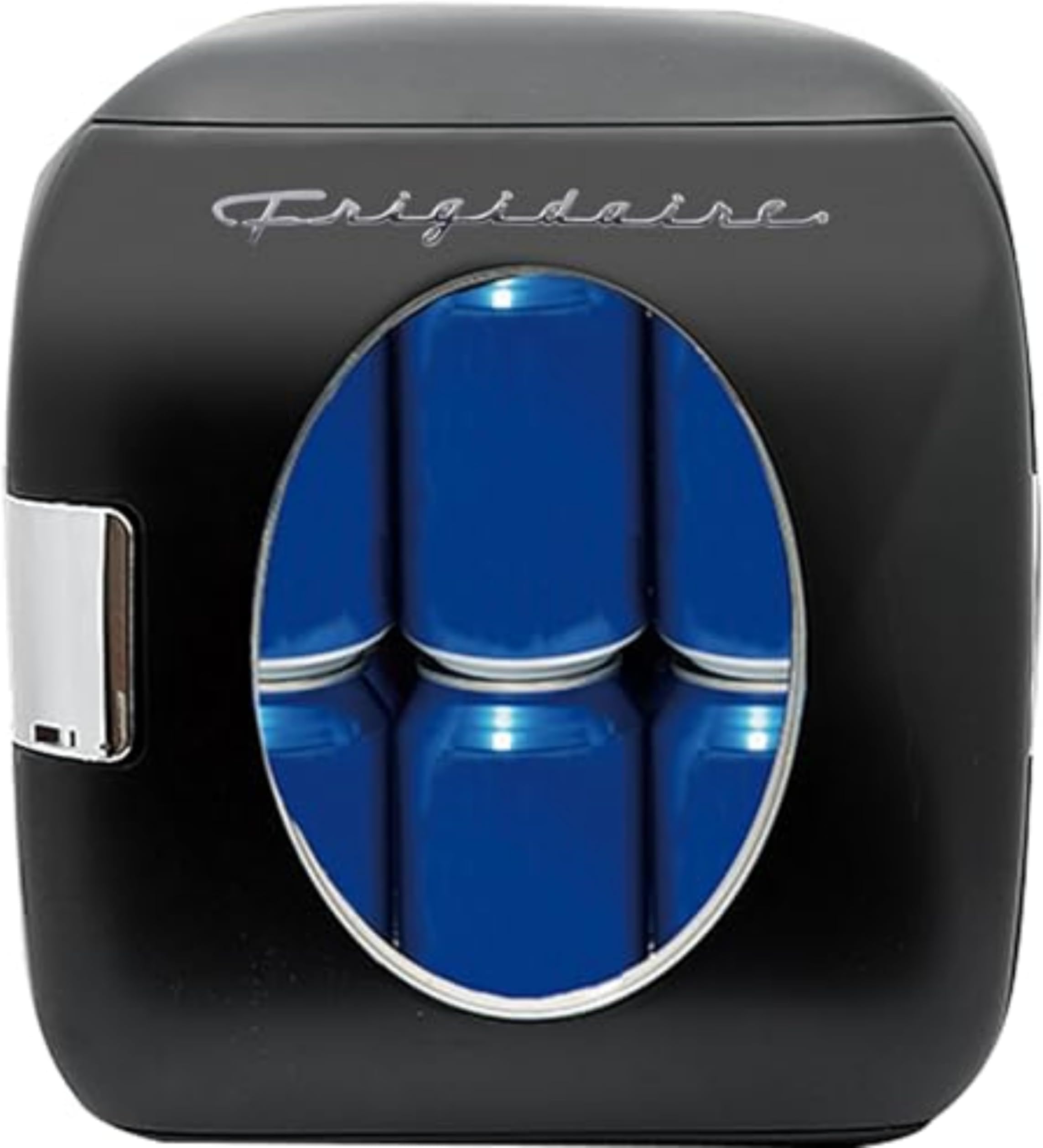 EFMIS462-BLACK 12 Can Retro Mini Portable Personal Fridge/Cooler for Home, Office or Dorm, Black
