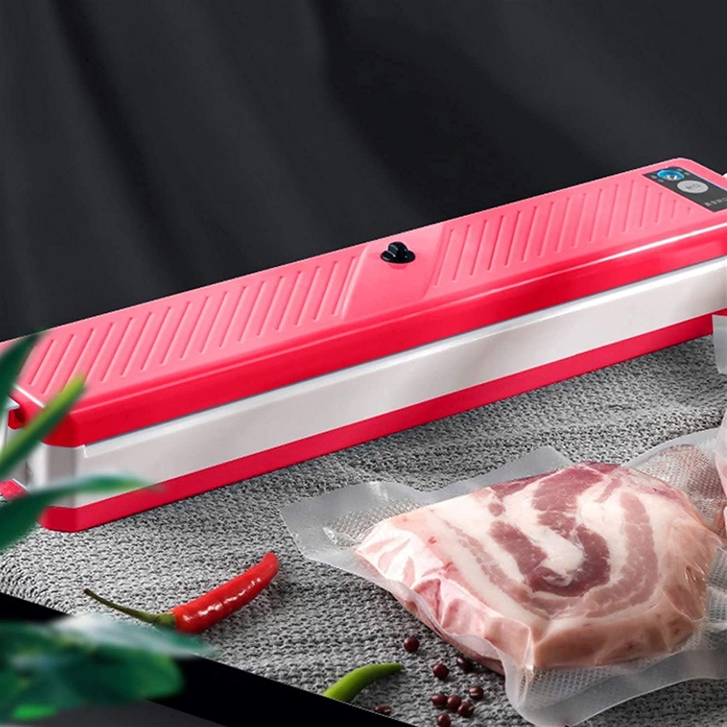 Sellador de Bolsas Selladora al Vacio Envasador al Vacío Sellador automático de alimentos para los ahorradores de alimentos | Fácil de limpiar en seco | Modos de alimentos húmedos | Diseño compac