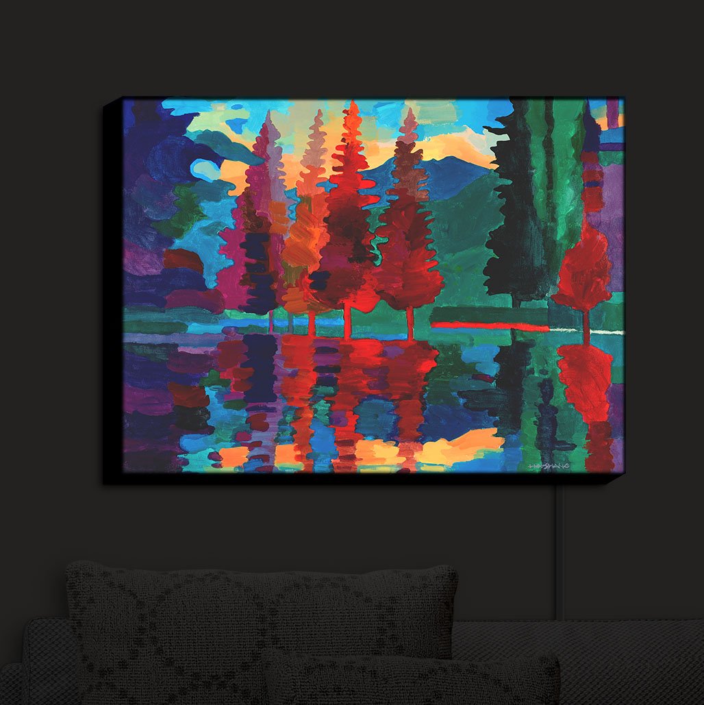 Made In USA Illuminated Wall Art by DiaNoche Designs. Art During the Day, flip a switch, and its a Light. Handmade, Artistic, Lamp, Nursery Lighting, Wall Light lightHooshangKhorasaniColoradoSunset4