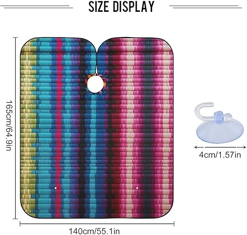 Miniatura 3 de Capa de peluquería de dinosaurios, capa de peluquería impermeable, capa de maquillaje, 64.9 pulgadas x 55.1 pulgadas