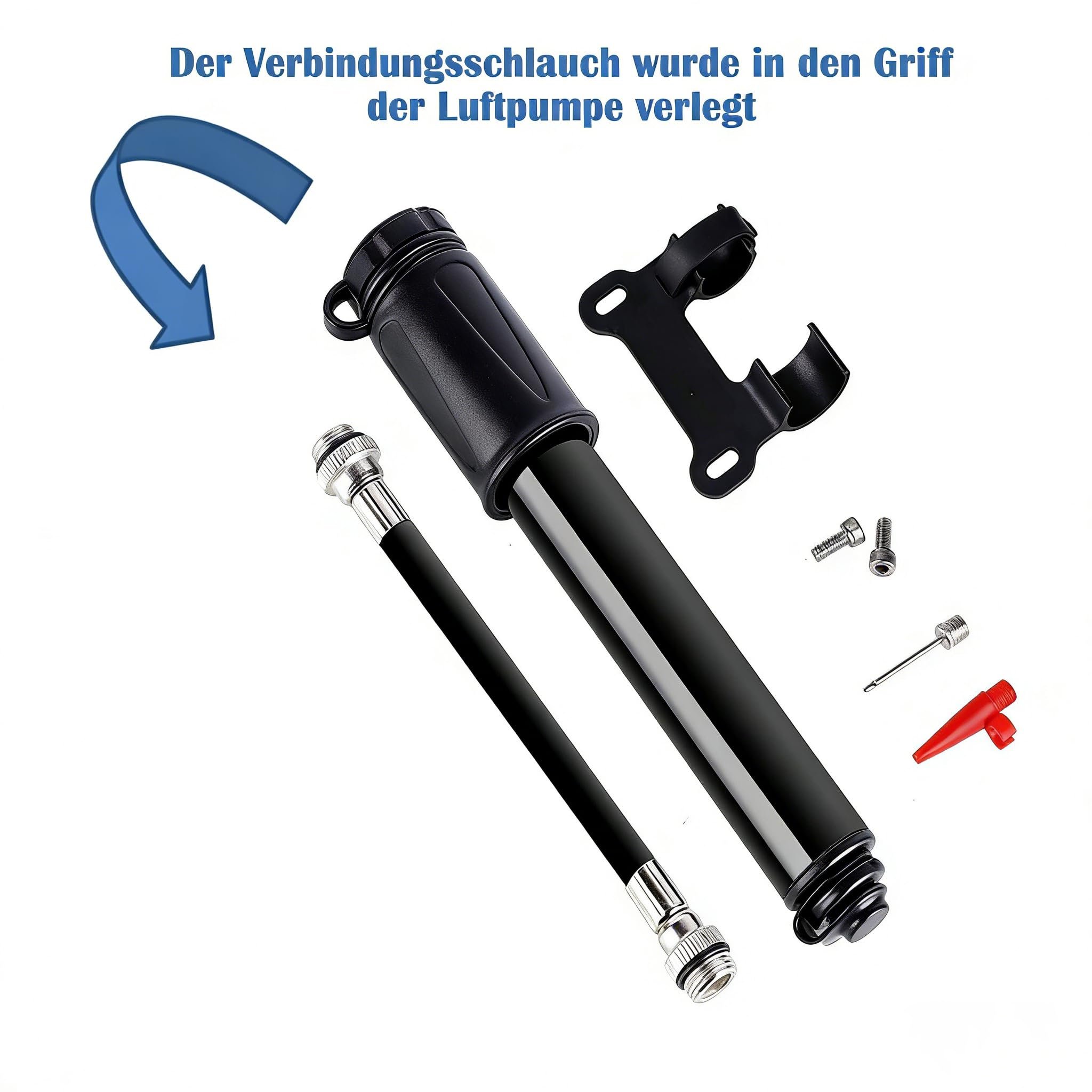 Mini pompa per bicicletta LEBEXY con valvole Presta e Schrader, portatile ad alta pressione 100 PSI