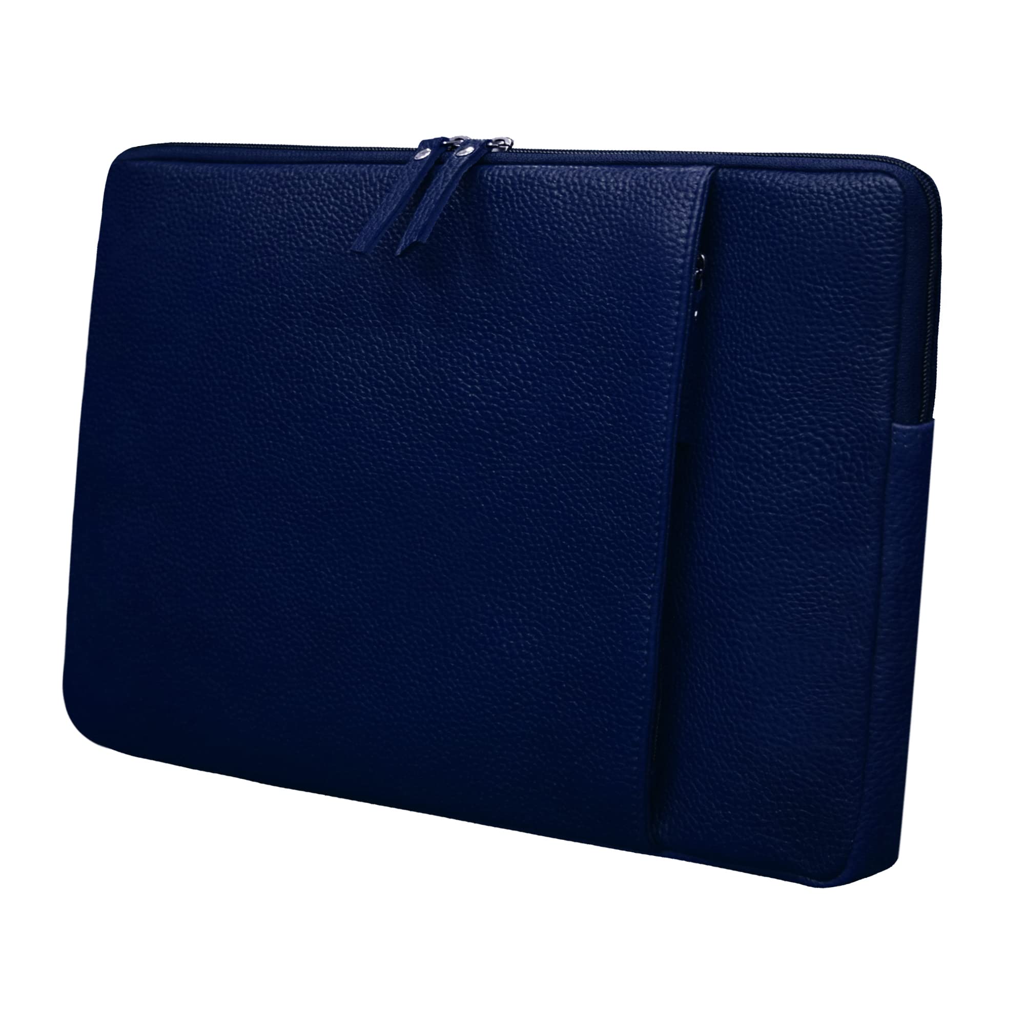 ABYS Genuine Leather 14 Inch Blue Laptop Sleeve Case Cover For Men And Women (8619BL) (B09QCVNDTC) Amazon Price History, Amazon Price Tracker