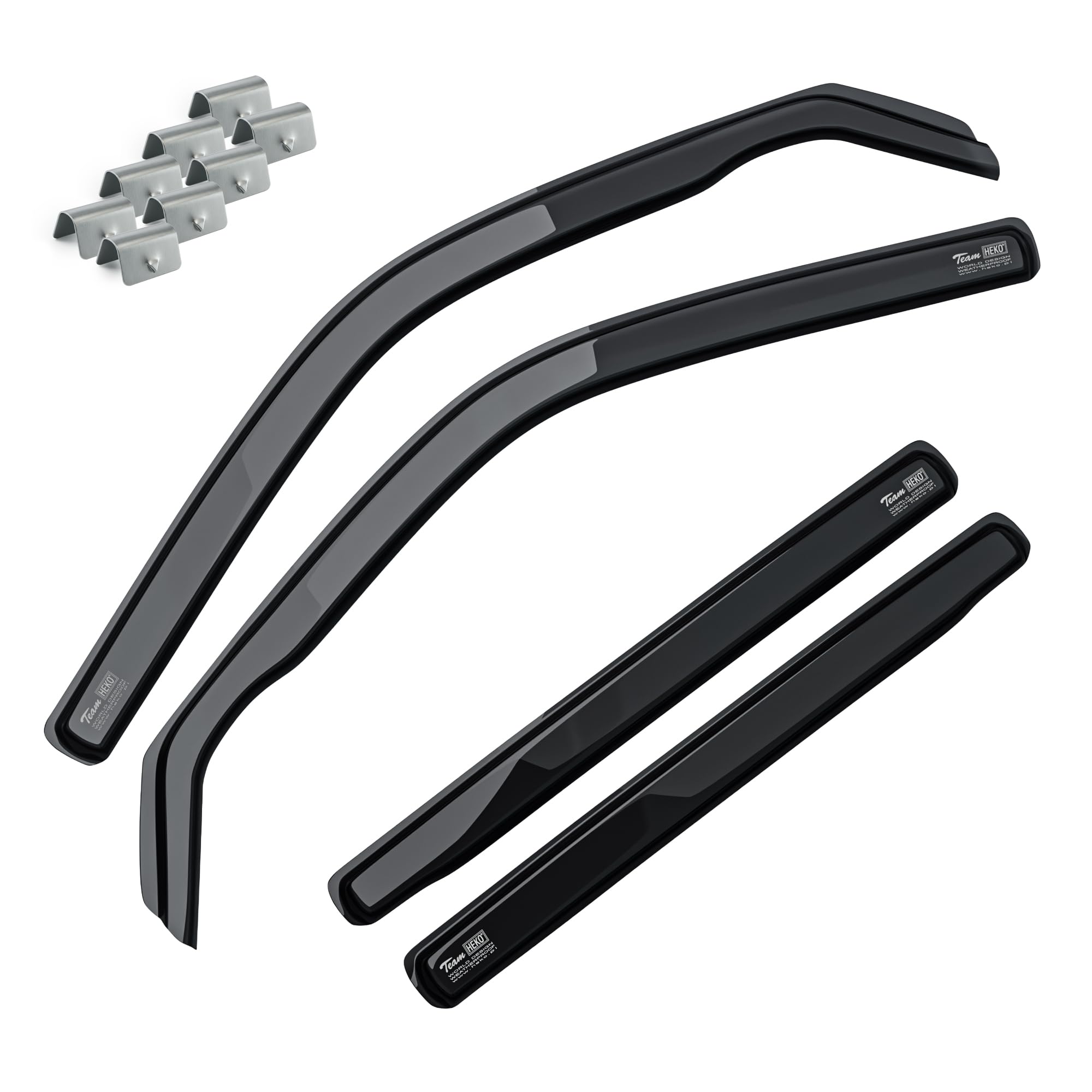 MOTOS Deflectores de Viento para MAZDA CX 60 desde 2022 Duraderos y Robustos, Deflector de Lluvia, Reducción de Ruido y Turbulencias del Aire, Fácil Instalación, Protección Estética y Ahorro de Energí