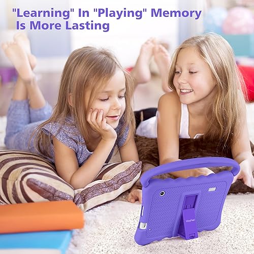 Miniatura 2 de Tableta infantil de 7 pulgadas para niños de edición para niños con doble cámara WiFi, tableta para niños pequeños de 32 GB Android con controles