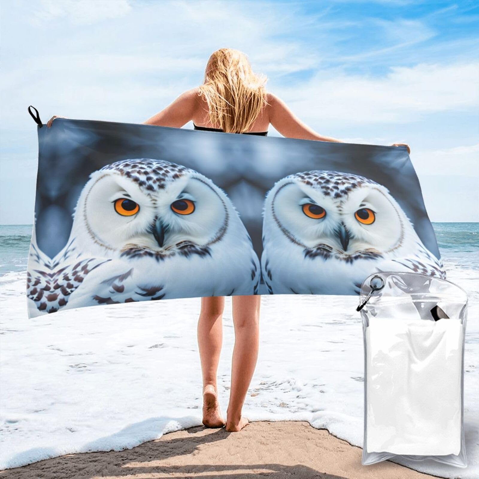 Toalla de playa absorbente de búho: el regalo perfecto para estas vacaciones