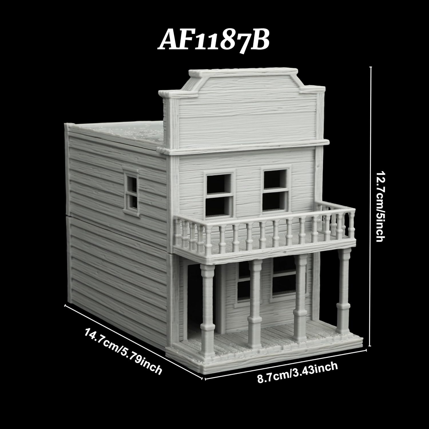 Western Storefront Building Terrain for Role Playing, 28mm Wargame image 2