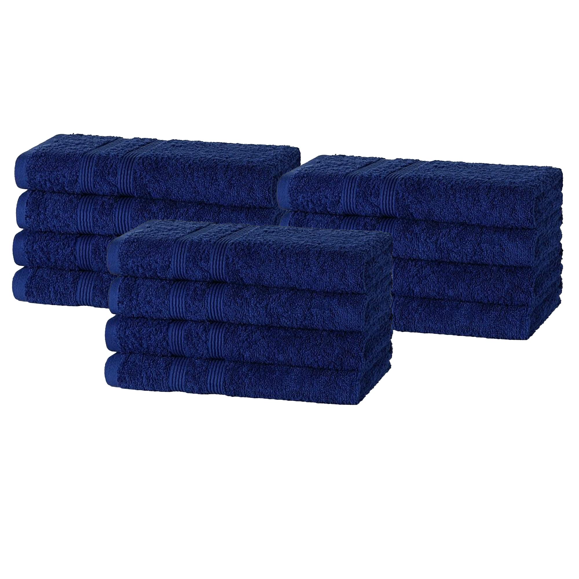 DARWEN STAR Hand Towels Set 100% Egyptian Cotton Towels, Quick Dry Towel,Multipurpose Towel Set 50 x 80 cm (Royal Blue, 4)
