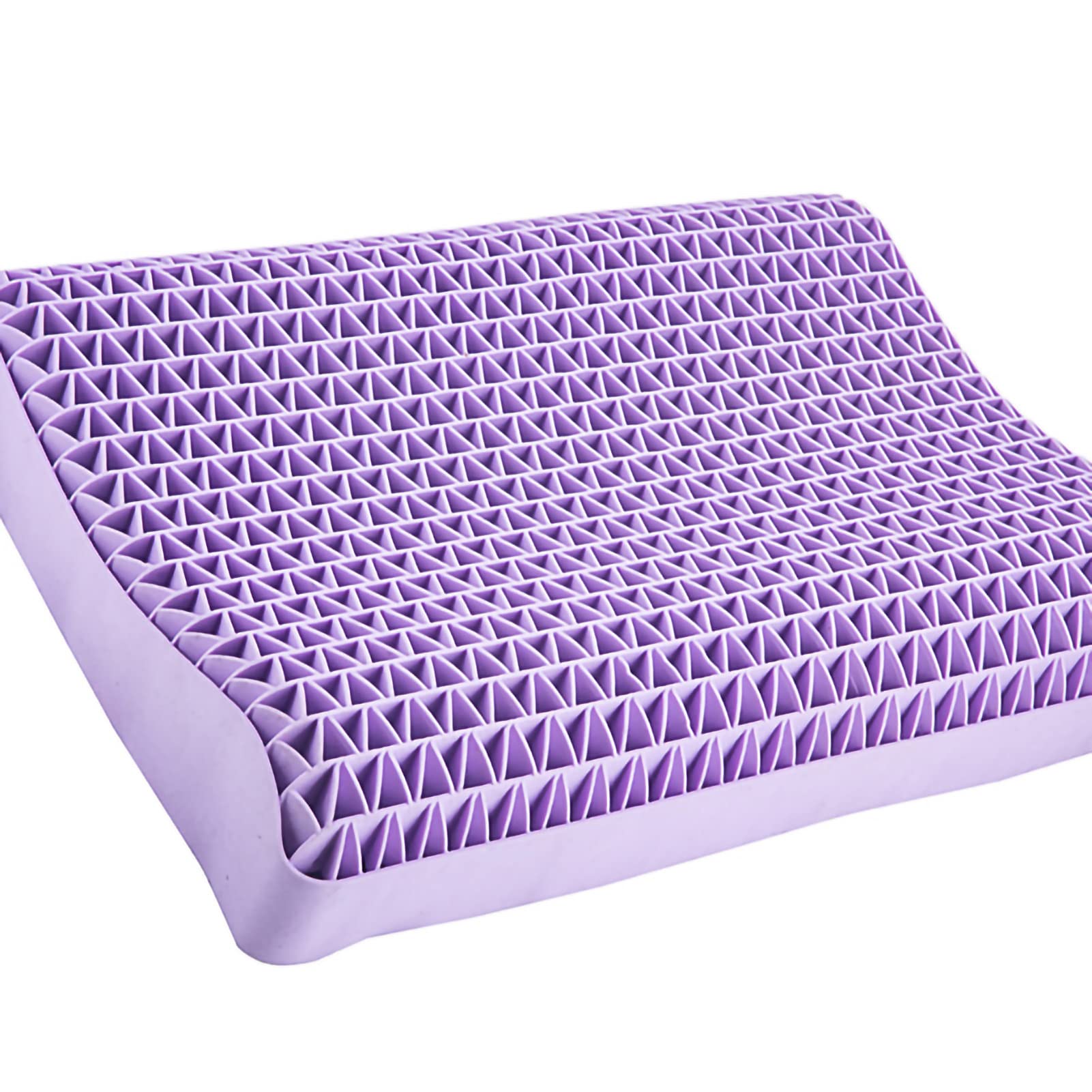 Cuscino in Schiuma di Lattice, Cuscino per Collo Multifunzionale Traspirante, Cuscino Ergonomico in Schiuma Confortevole per la Casa con Federa, Cuscino per Letto per Supino o(Tipo trapezoidale)