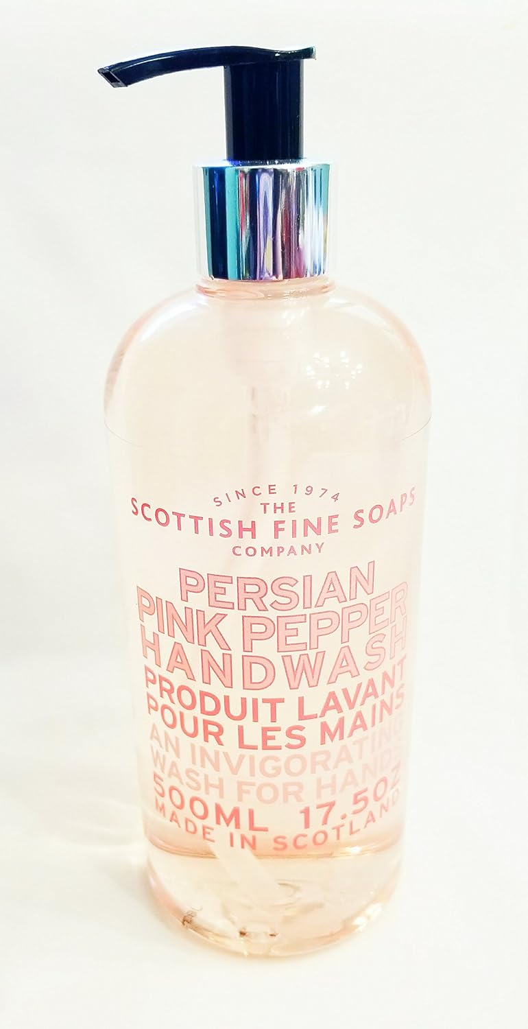 Scottish Fine Soaps Persian Pink Pepper Hand Wash 17.50 fl oz - Imported from Scotland