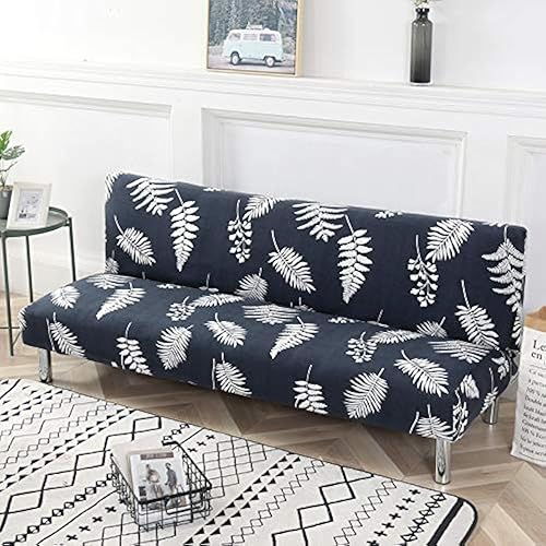 Vista 160 de Funda estampada para futón, fundas elásticas para sofá cama, tamaño matrimonial, individual, queen, sin brazos, fundas protectoras con parte Youmeng