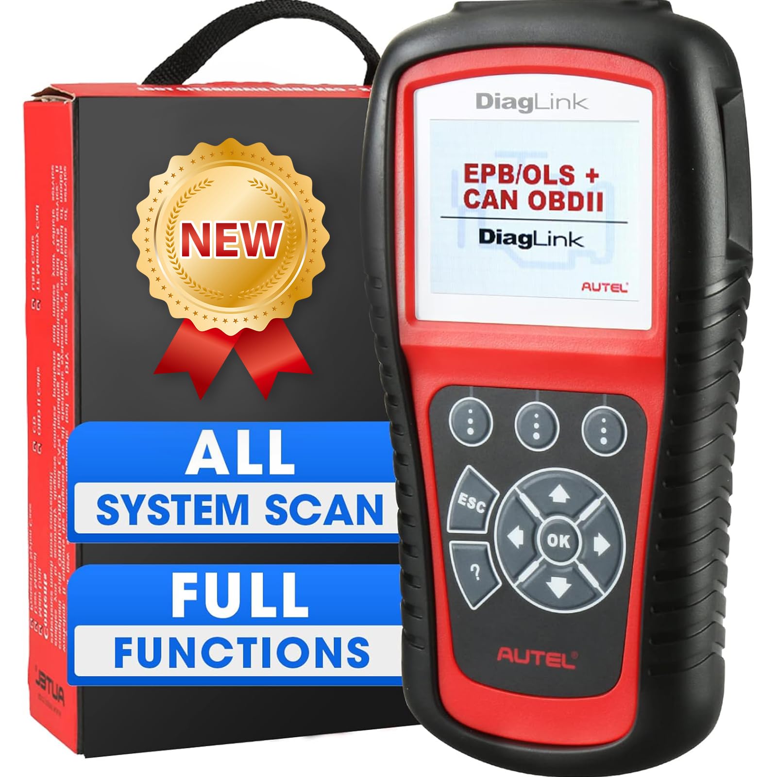 Autel Diaglink , OBD 2 Reader, DIY Version of MD802 All Systems, Car Diagnostic Tool for All Electronic Modules ECU (Engine, Gearbox, ABS, Airbag, SRS and More), EPB, Oil Service Reset Roll over image to zoom in Autel Diaglink , OBD2 Car Code Reader, DIY Version of MD802 All Systems, Car Diagnostic Tool for All Electronic Modules ECU (Engine, Gearbox, ABS, Airbag, SRS and More), EPB, Oil Service Reset Car Diagnostic Scanner (GM-PINGLUN-diaglink-01)
