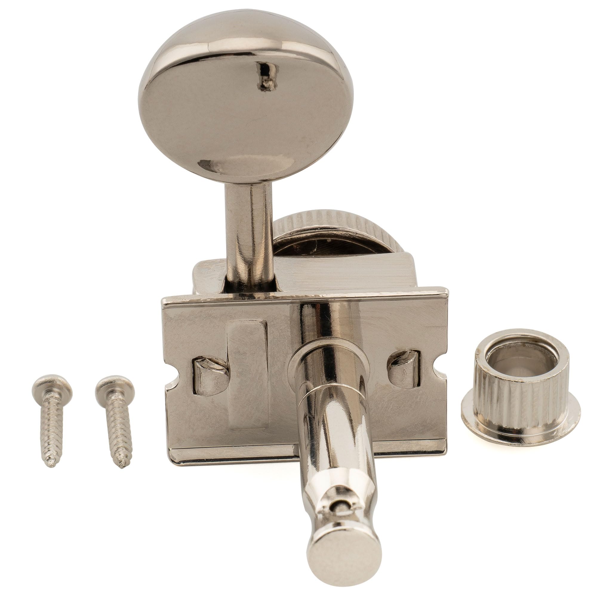Musiclily Pro R18T-13 Mancino L6 Staggered Meccaniche Autobloccanti Nickel | Semi-Sigillato, Paletta Ovale Vintage , per Chitarra Elettrica Acustica