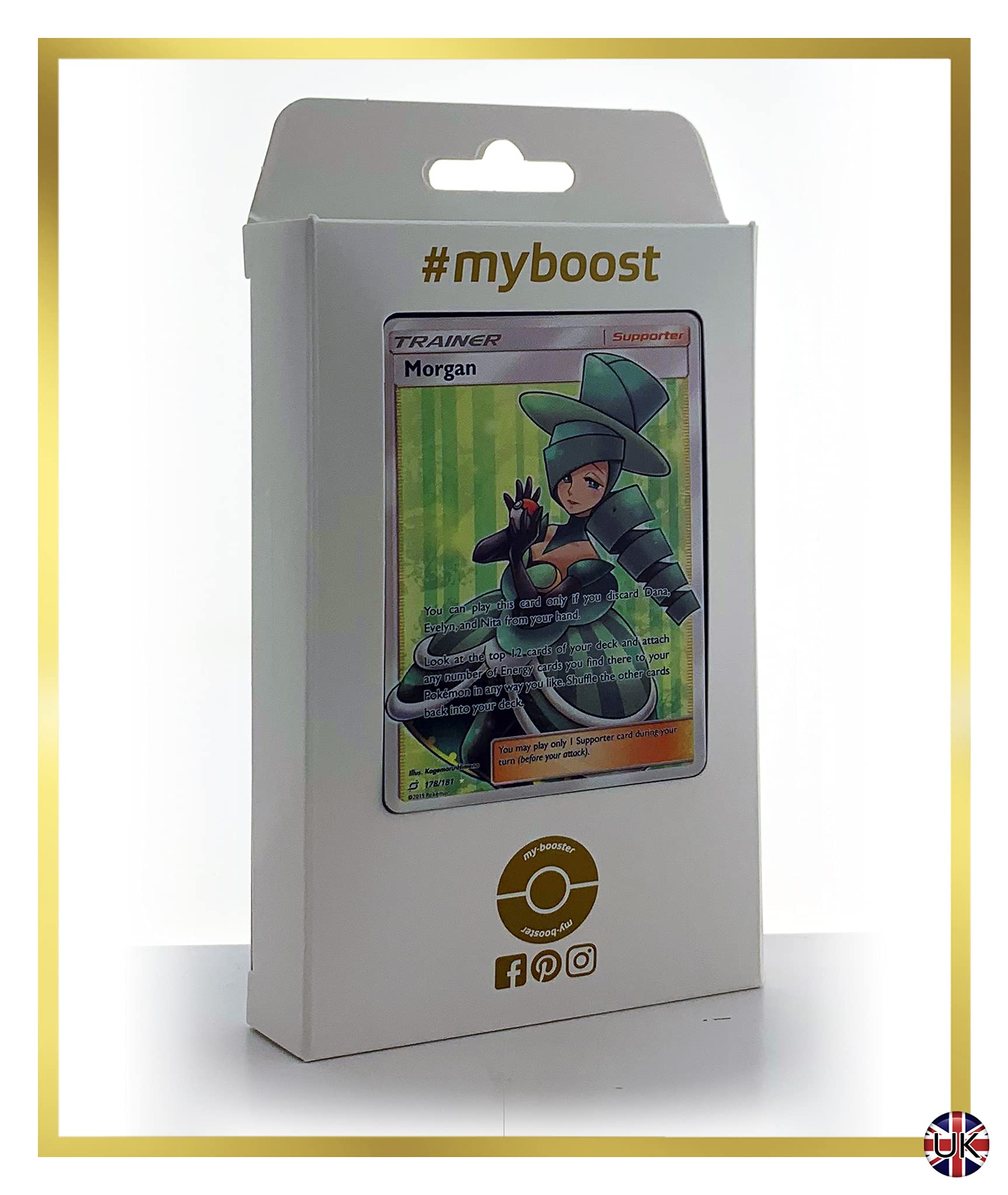 Morgan 178/181 Full Art Trainer - #myboost X Sun & Moon 9 Team Up
