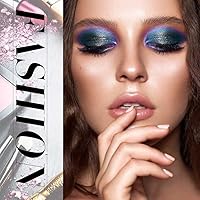 Vista 7 de Kilshye Sombra de ojos metálica líquida con purpurina, sombras de ojos brillantes, sombras de ojos para disfraces, sombras de fiesta, maquillaje
