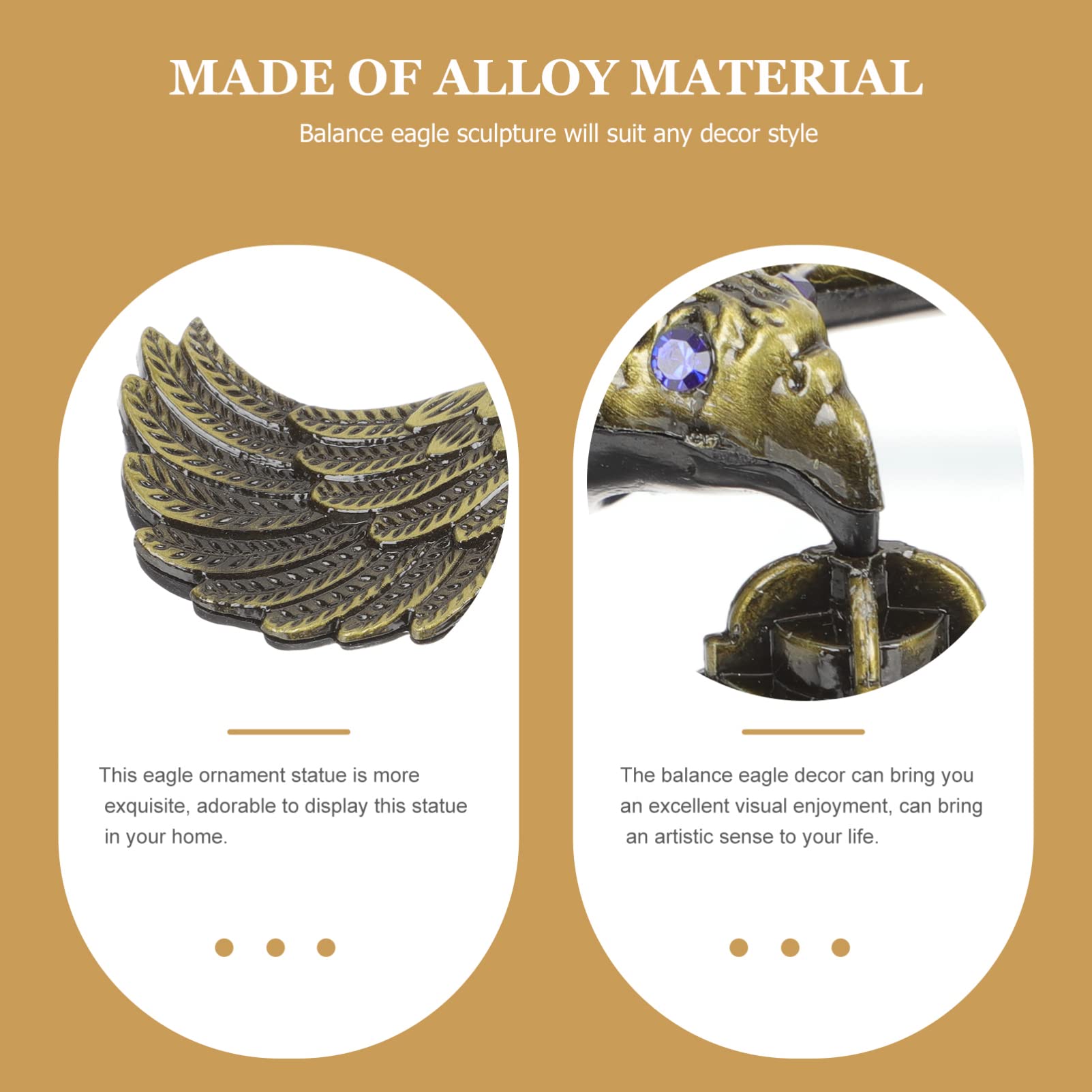 Balancing Eagle Toy Balance Bird Shelf Decor Balance Eagle Table Centerpiece Decorative Accents Accent Decor Eagle Decoration Bird Decor Bookcase Decor Modern Decorative Objects