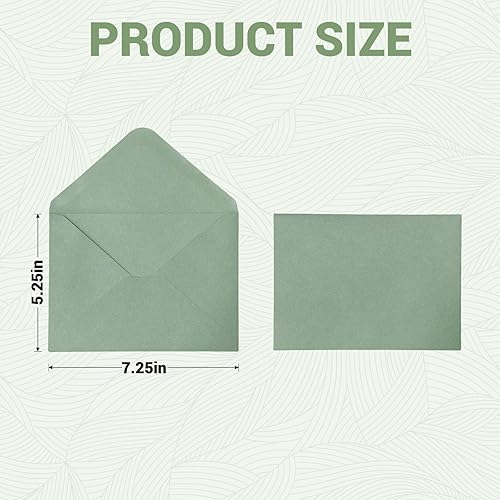 Miniatura 10 de 50 paquetes de sobres A7 para invitación, sobres blancos de 5 x 7 pulgadas con solapa en V, ideal para graduación, invitación, baby shower, boda y