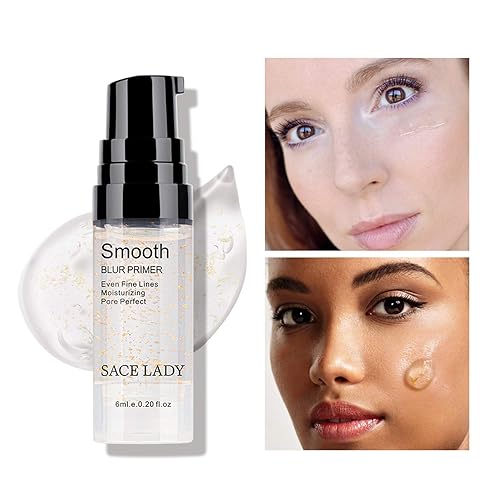 Miniatura 10 de Base de maquillaje facial, minimizador de poros grandes, cubierta perfecta, sin relleno de borrador de poros, líneas finas suaves, base con infusión