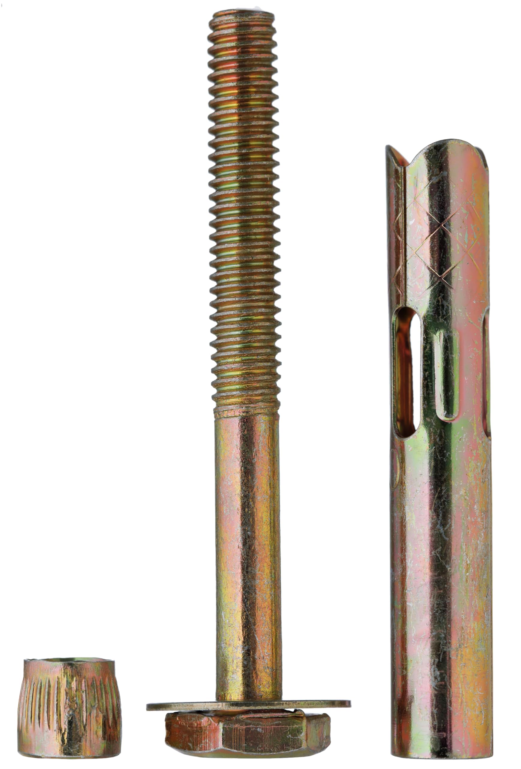 YoiYee M10*100mm Sleeve Anchor Hex Bolts, Heavy Duty Expansion Through Bolts for Concrete Brick & Masonry Fixings - Image 3